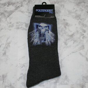 POLTERGEIST Socks Halloween Spooky Creepy Crew Unisex October Grey One Size